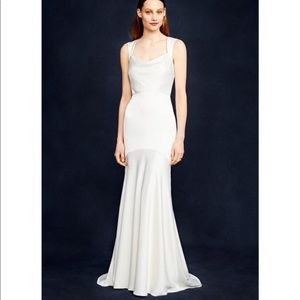 J Crew Jillian Wedding Gown Straight Silhouette